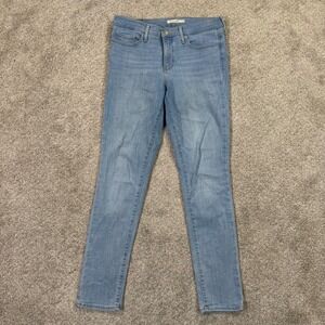 Levis 311 Shaping Skinny Jeans Womens 29 Light Wash Blue Denim Stretch Cotton